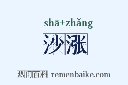沙涨是什么意思的图片